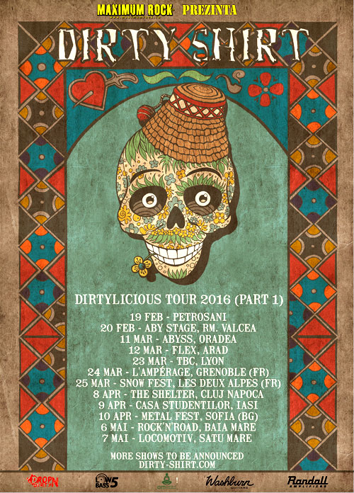DIRTY SHIRT- Afla toate informatiile despre Dirtylicious Tour 2016 (Part 1)